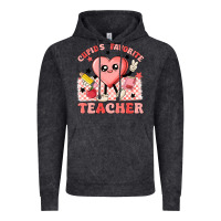 Vintage Black cupid's favorite teacher Vintage Hoodie - MaliasSmallBusiness