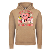Vintage Coffee cupid's favorite teacher Vintage Hoodie - MaliasSmallBusiness