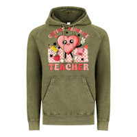 Vintage Olive cupid's favorite teacher Vintage Hoodie - MaliasSmallBusiness