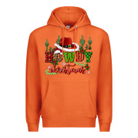 Carrot howdy christmas cowboy hat Premium Hoodie - CowGirlArtShop