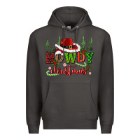 Smoke howdy christmas cowboy hat Premium Hoodie - CowGirlArtShop