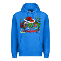 True Royal howdy christmas cowboy hat Premium Hoodie - CowGirlArtShop