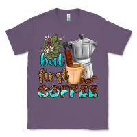 Lavender coffee cups but first coffee Classic Tee - NancyCooperArtShop