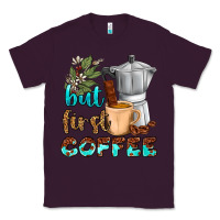 Plum coffee cups but first coffee Classic Tee - NancyCooperArtShop