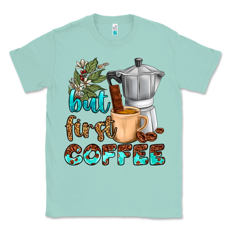 Coffee Cups But First Coffee Classic Tee by NancyCooperArtShop | Teevron