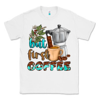 White coffee cups but first coffee Classic Tee - NancyCooperArtShop