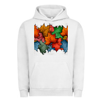 Pigment Lunar Rock autumn  leaves seamless pattern Urban Hoodie - BundleAndBundleShop