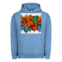 Autumn  Leaves Seamless Pattern Urban Hoodie | Teevron