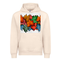 Sandshell autumn  leaves seamless pattern Urban Hoodie - BundleAndBundleShop