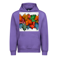 Tulip autumn  leaves seamless pattern Urban Hoodie - BundleAndBundleShop