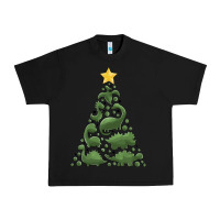 Black dinosaur christmas tree Urban Heavy Tee - MaliasSmallBusiness