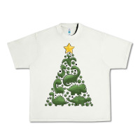 Pistachio dinosaur christmas tree Urban Heavy Tee - MaliasSmallBusiness