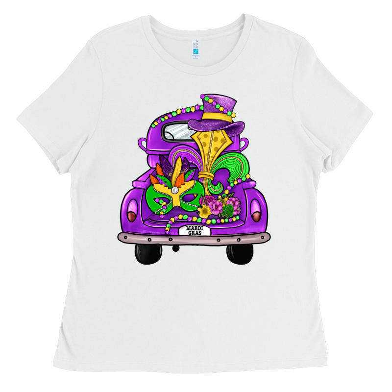Farm Truck, Mardi Gras Ladies Tee by JahusDesignShop | Teevron