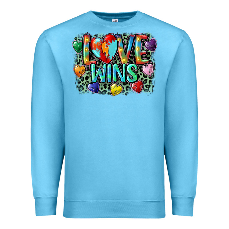 Love Wins Premium Sweatshirt by CowGirlArtShop | Teevron