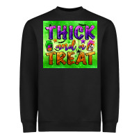 Black thick and a treat Heavyweight Sweatshirt - BundleAndBundleShop