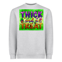 Heather Grey thick and a treat Heavyweight Sweatshirt - BundleAndBundleShop