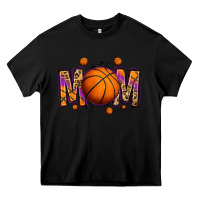 Black basketball mom Heavy Core Tee - Jasminsmagicworld