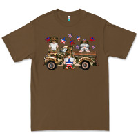 Cacao camouflage gnomes american flag star truck Premium Tee - Artiststas