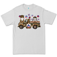Dove Grey camouflage gnomes american flag star truck Premium Tee - Artiststas