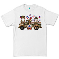 White camouflage gnomes american flag star truck Premium Tee - Artiststas