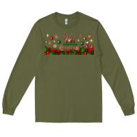 Army Green just a girl who loves christmas libbey glass Long Sleeve Tee - BundleAndBundleShop