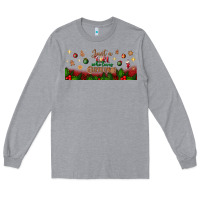 Heather Grey just a girl who loves christmas libbey glass Long Sleeve Tee - BundleAndBundleShop