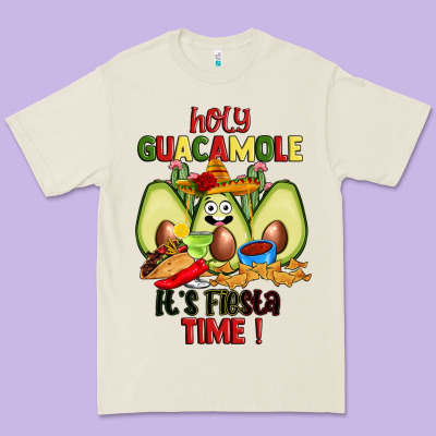 Holy Guacamole Its Fiesta Time Premium Tee Designed By Jahusdesignshop