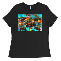 Dinosaur Monster Truck Ladies Tee | Teevron