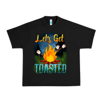 Black lets get toasted Urban Heavy Tee - NancyCooperArtShop