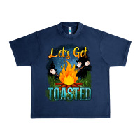 Navy lets get toasted Urban Heavy Tee - NancyCooperArtShop