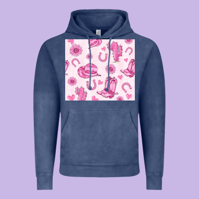 Cowgirl Valentine's Day Vintage Hoodie Designed By Maliassmallbusiness