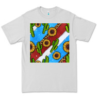Dove Grey western 4th of july seamless pattern Premium Tee - BundleAndBundleShop