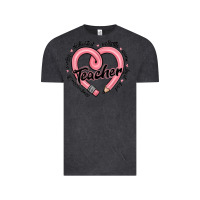 Vintage Black valentine's day pencil heart teacher quotes Vintage Tee - MaliasSmallBusiness