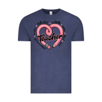 Vintage Denim valentine's day pencil heart teacher quotes Vintage Tee - MaliasSmallBusiness