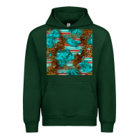 Forest Green turquoise serape leopard seamless pattern Urban Hoodie - BundleAndBundleShop