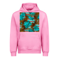 Fuchsia Pink turquoise serape leopard seamless pattern Urban Hoodie - BundleAndBundleShop