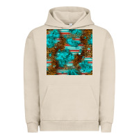 Pigment French Oak turquoise serape leopard seamless pattern Urban Hoodie - BundleAndBundleShop
