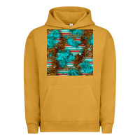 Pigment Peanut Butter turquoise serape leopard seamless pattern Urban Hoodie - BundleAndBundleShop