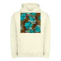Pigment Pistachio turquoise serape leopard seamless pattern Urban Hoodie - BundleAndBundleShop