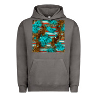 Pigment Tornado turquoise serape leopard seamless pattern Urban Hoodie - BundleAndBundleShop