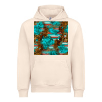 Sandshell turquoise serape leopard seamless pattern Urban Hoodie - BundleAndBundleShop