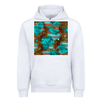 White turquoise serape leopard seamless pattern Urban Hoodie - BundleAndBundleShop