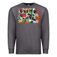 Charcoal Heather Autism background Premium Sweatshirt - CowGirlArtShop