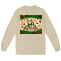 Mushroom just a girl who loves christmas tumbler Long Sleeve Tee - BundleAndBundleShop