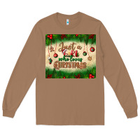 Toasted Coconut just a girl who loves christmas tumbler Long Sleeve Tee - BundleAndBundleShop