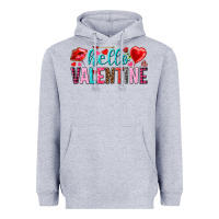 Heather Grey Hello Valentine Heavyweight Hoodie - HowdyJamesFarm