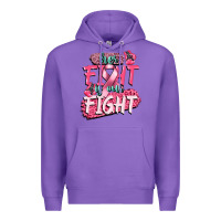 Purple her fight is our fight Premium Hoodie - CowGirlArtShop