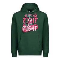 Sports Green her fight is our fight Premium Hoodie - CowGirlArtShop