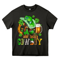 Asphalt one lucky  cowboy with hat and boots Heavy Core Tee - AdoDesignShop