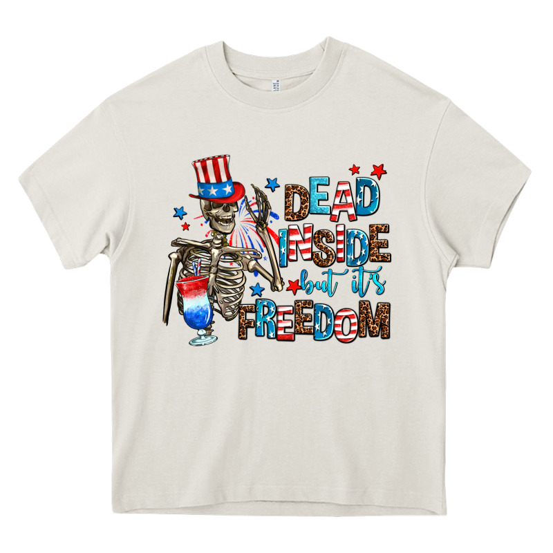 Dead Inside But Its Freedom Heavy Core Tee by AdoDesignShop | Teevron
